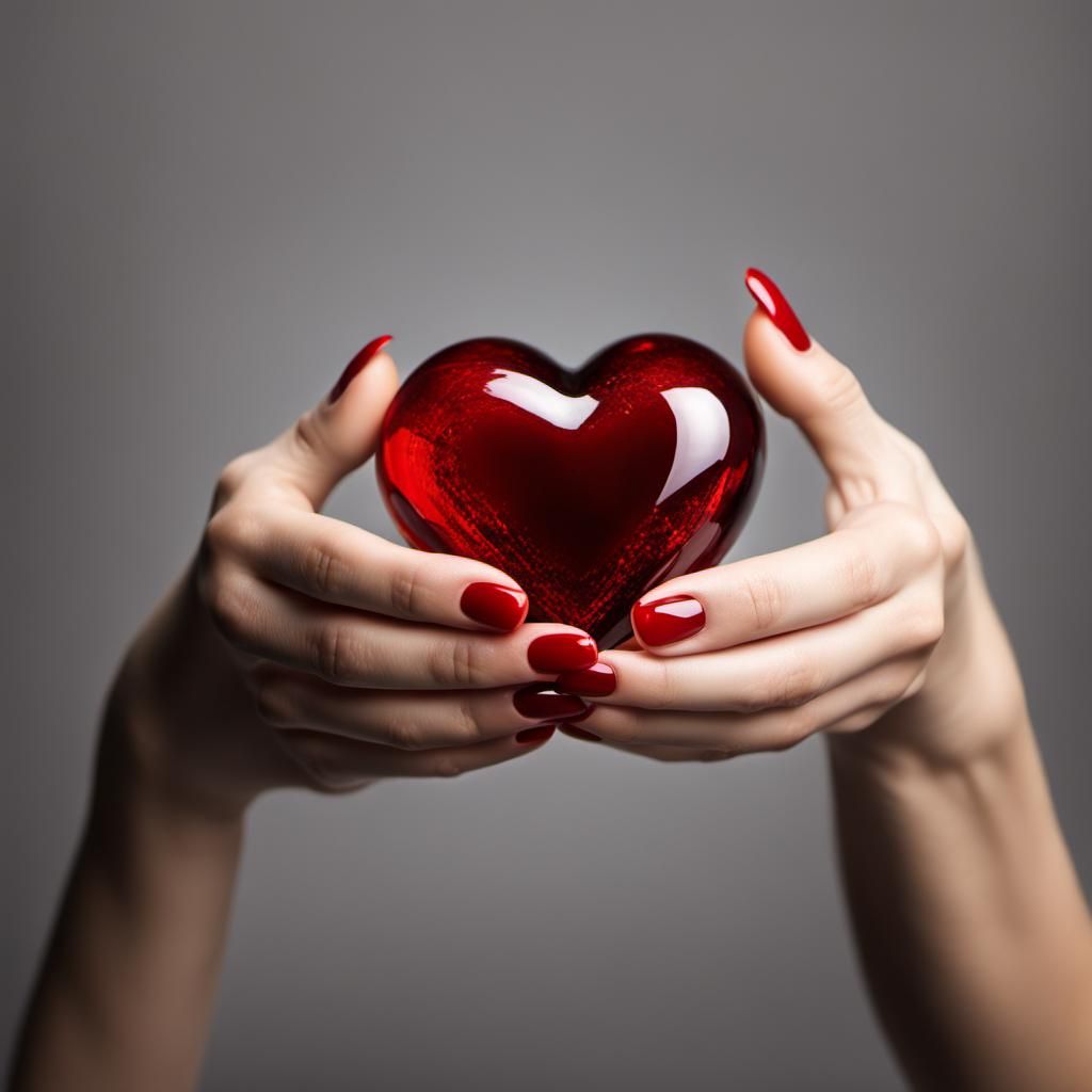 Professional photo of Two beautiful hands of a woman  holdin...