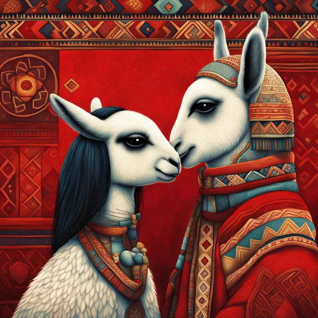Two Lamas in love