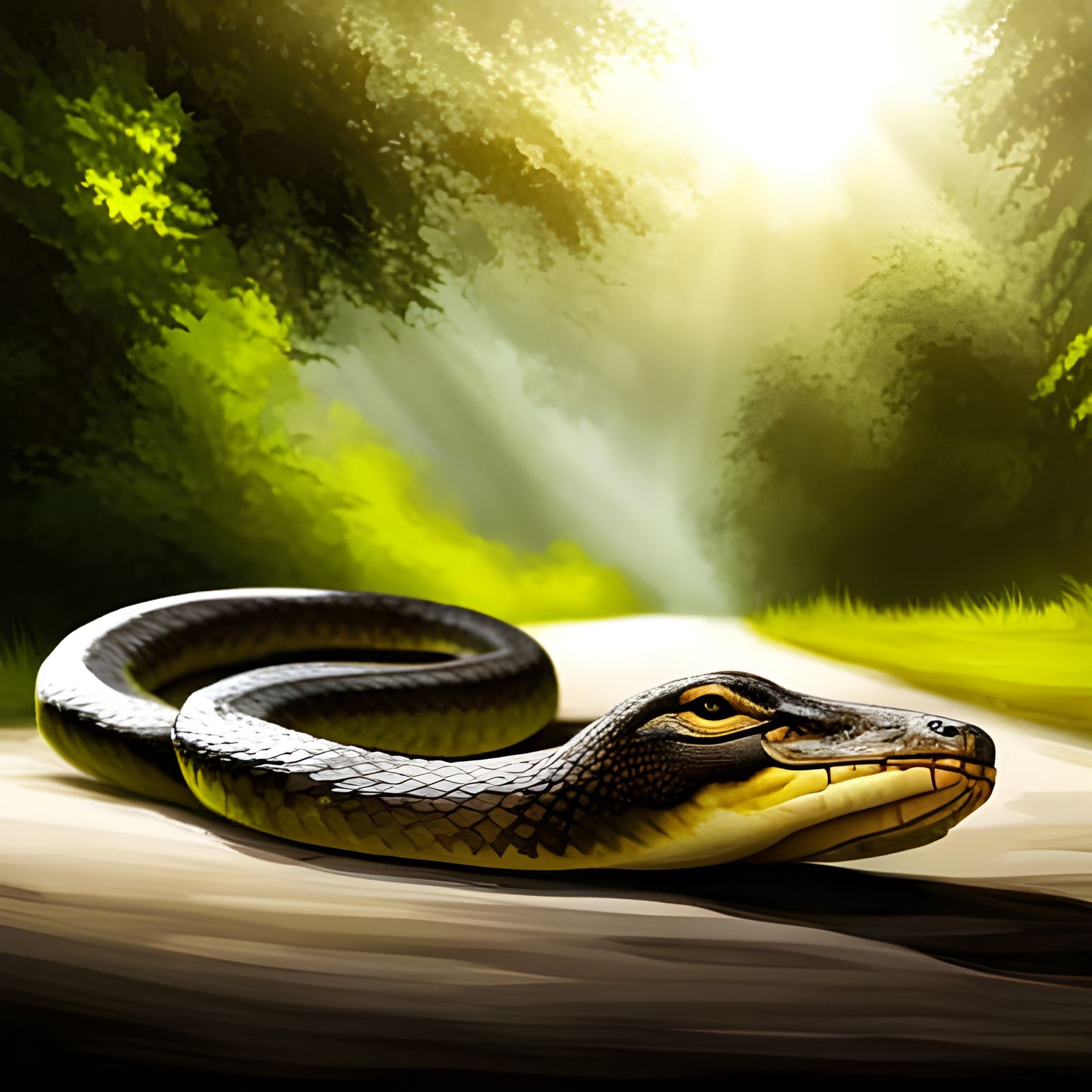 A python - AI Generated Artwork - NightCafe Creator
