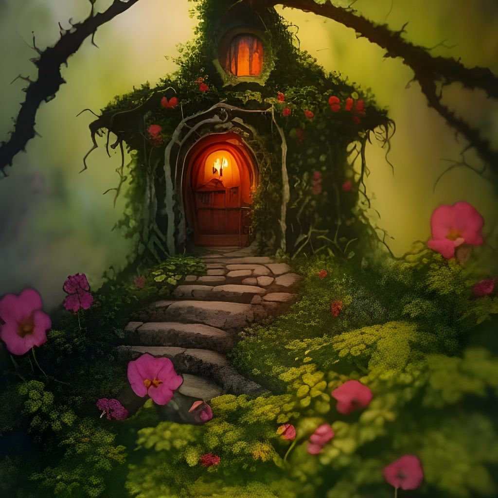 Faerie House AI Generated Artwork NightCafe Creator