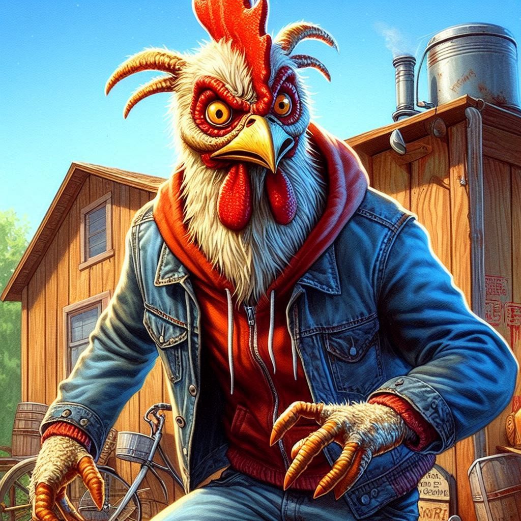 A person who from description looks like a real right old chicken house hookeydoo