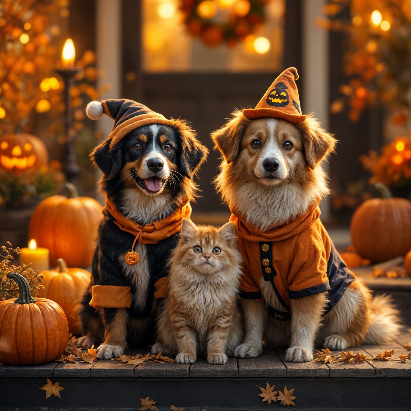 Animals Dressed for Halloween 2  by @Turasis