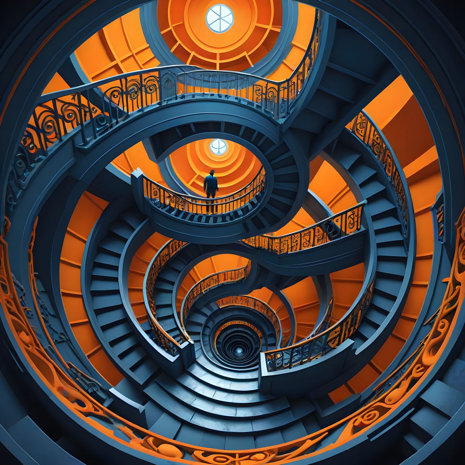 stairs until down there  by @Samuel