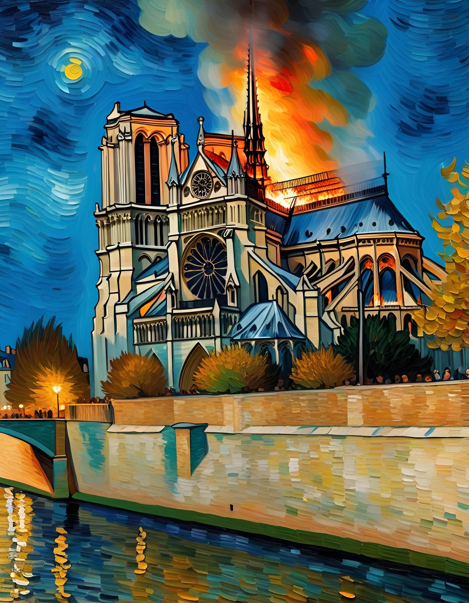 Van gogh best sale notre dame