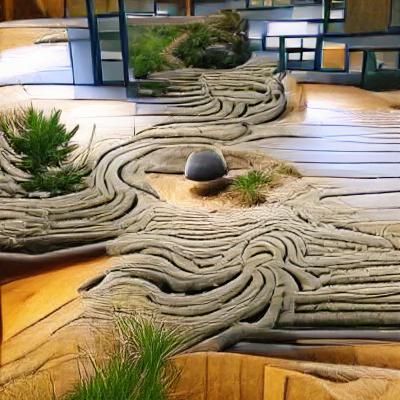 A walk through a Japanese zen garden