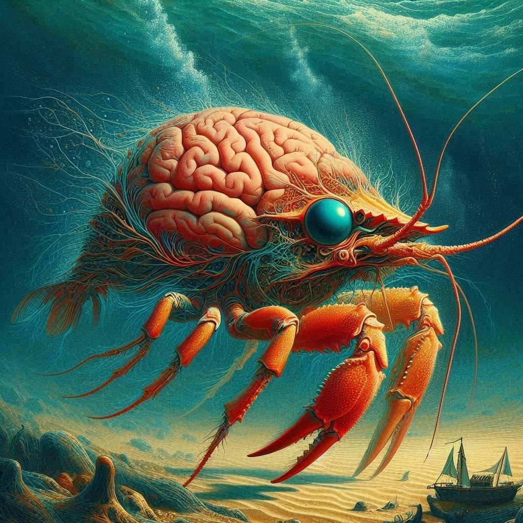 The crustacean that wanders beneath the sea until it finds a fixed point. Once secured to that spot, it devours its own ...