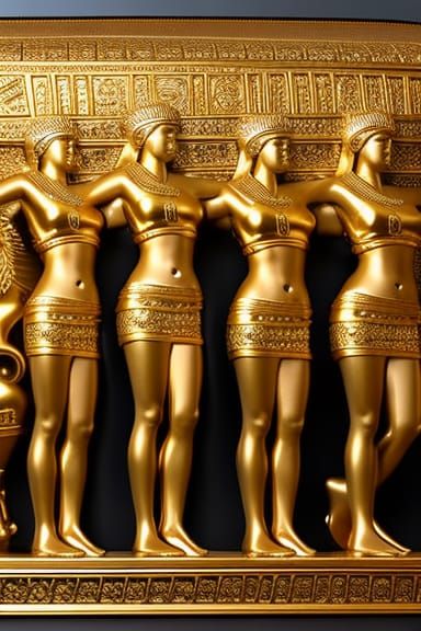 Gold antiquity chicks on spring break