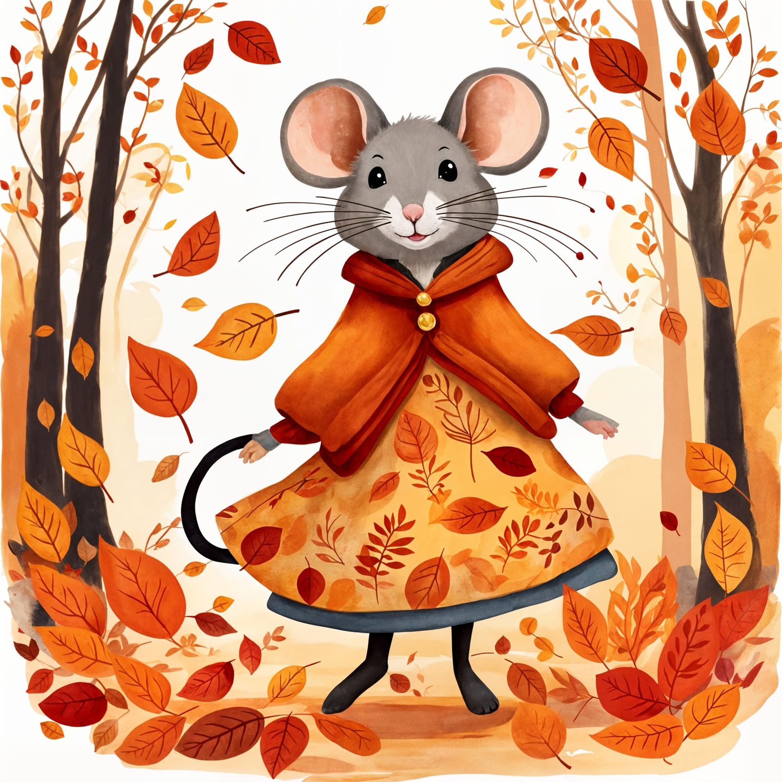 Autumn Mouse  by @Shlucky