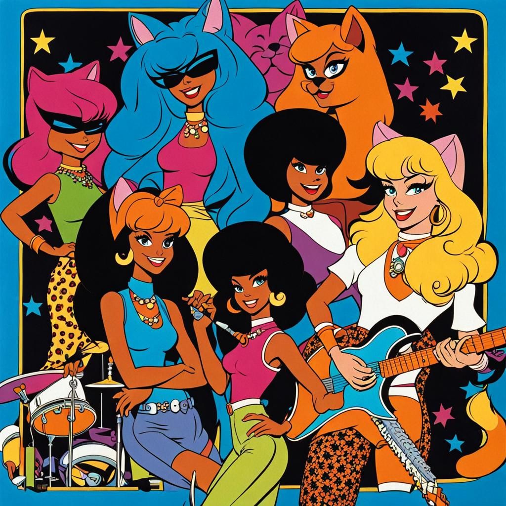 Hanna-Barbera's Josie and the Pussycats in "Feline Funkytown"  by @MacKenzie Morgan