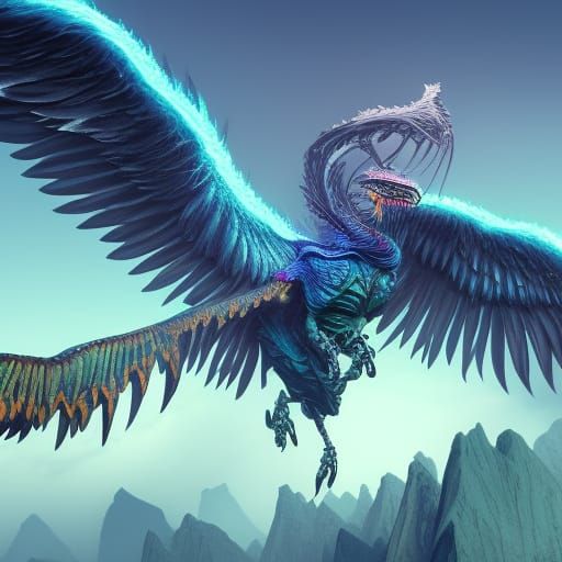 Winged reptile - AI Generated Artwork - NightCafe Creator