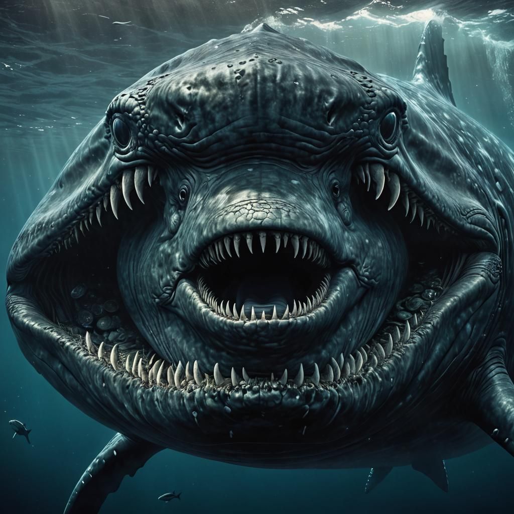 Real world Extremely eerie dreadful following gigantic sea monster