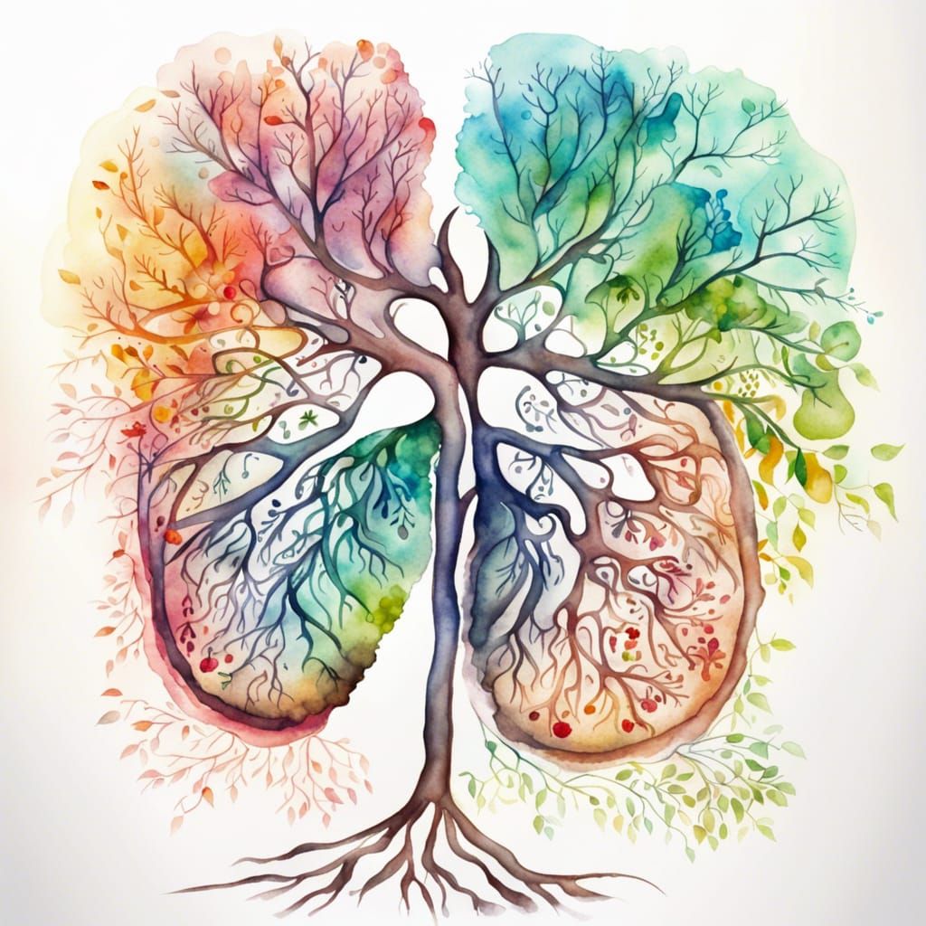 Lungs and trees - AI Generated Artwork - NightCafe Creator