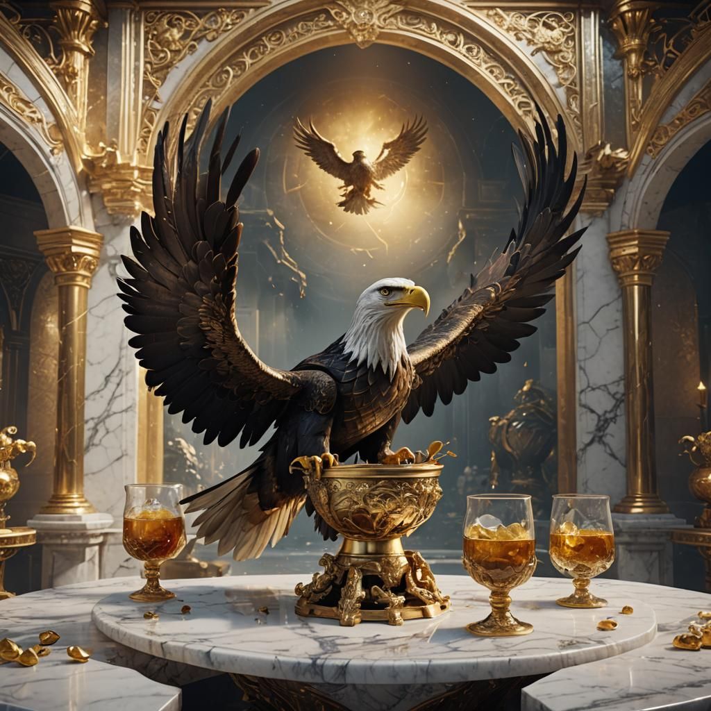 Eagle-delivered divine mead
