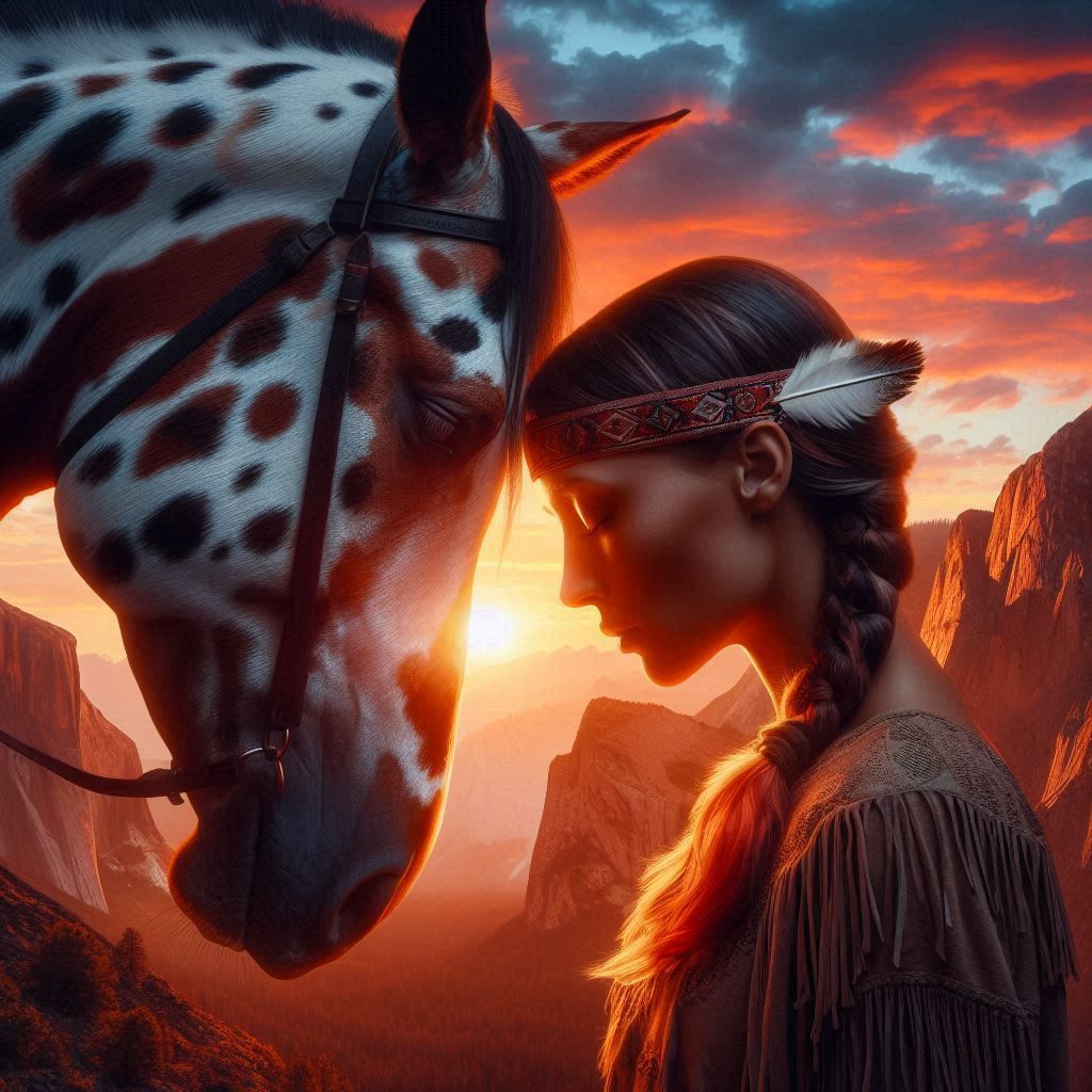 horse and native american
