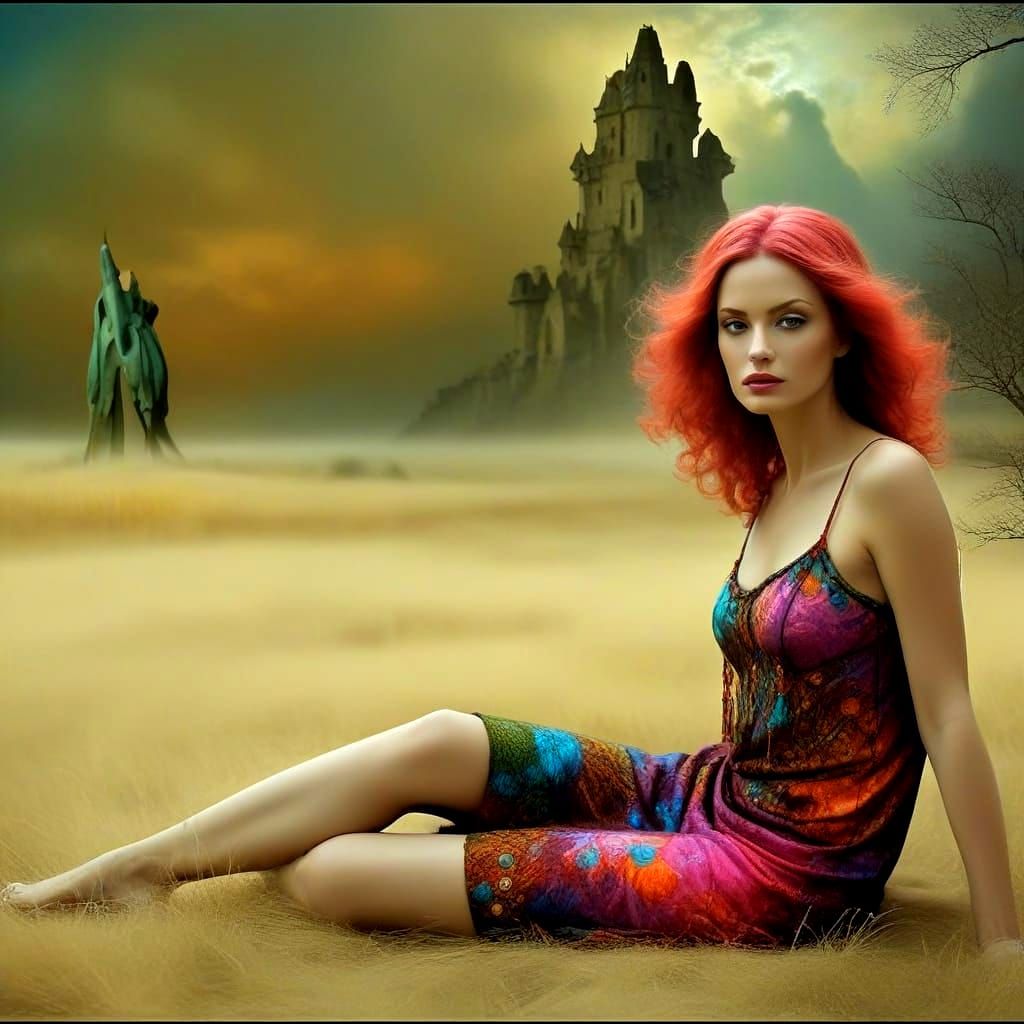 Elegant Lady in Charismatic Pose