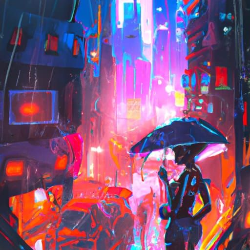 雨の中の涙のように - AI Generated Artwork - NightCafe Creator