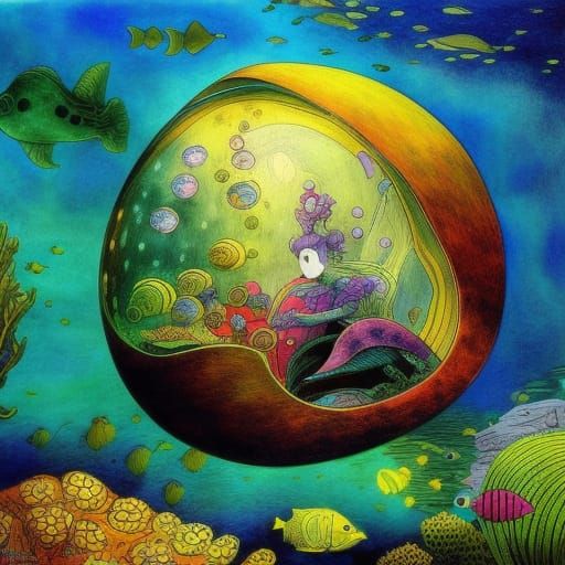 Deep Sea Explorer AI Generated Artwork NightCafe Creator