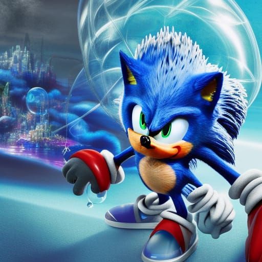 Sonic The Derphog - Ai Generated Artwork - Nightcafe Creator