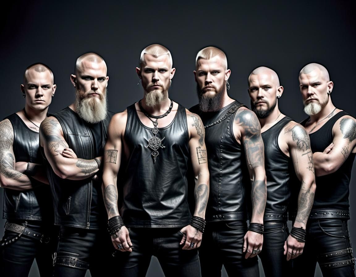 Metal rock band portrait - AI Generated Artwork - NightCafe Creator