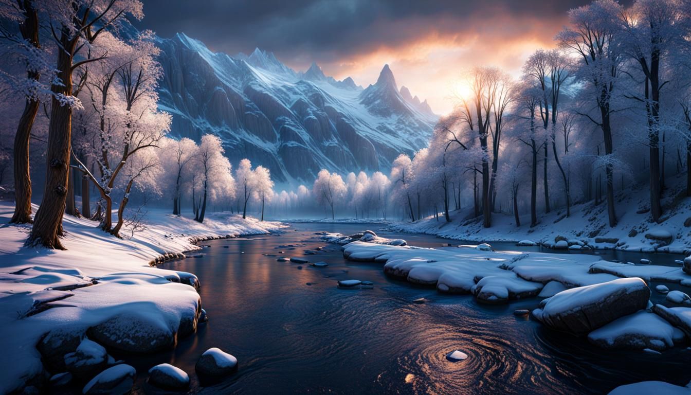 Winter is coming, a River runs through it  by @3E