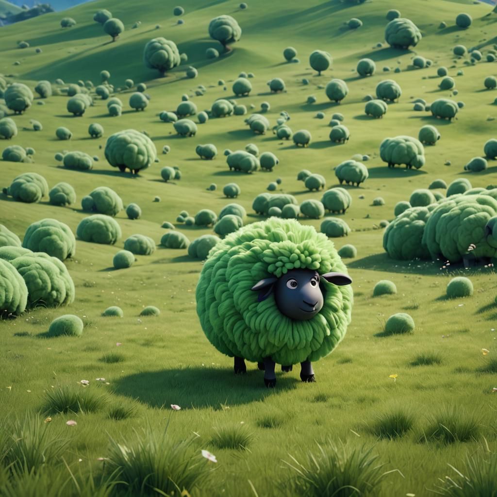 Elvensheep on his favourite meadow