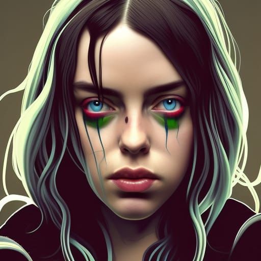 Billie Eilish - AI Generated Artwork - NightCafe Creator