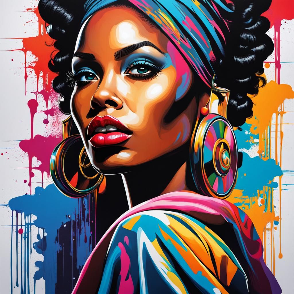 FOCUS BLACK WOMAN YET ELEGANT - AI Generated Artwork - NightCafe Creator