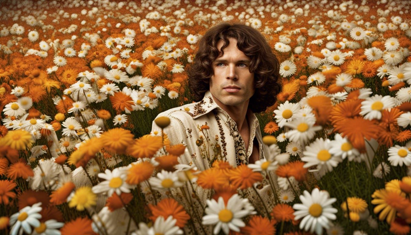 in the midst of daisies