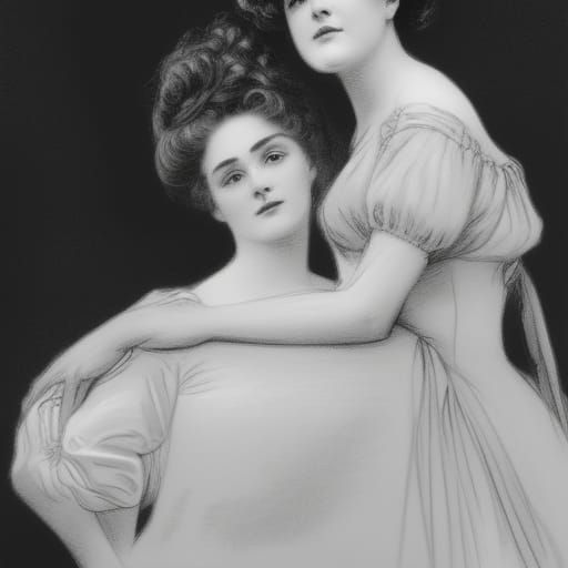 8k resolution, art inspired by Charles Dana Gibson, late 19t...
