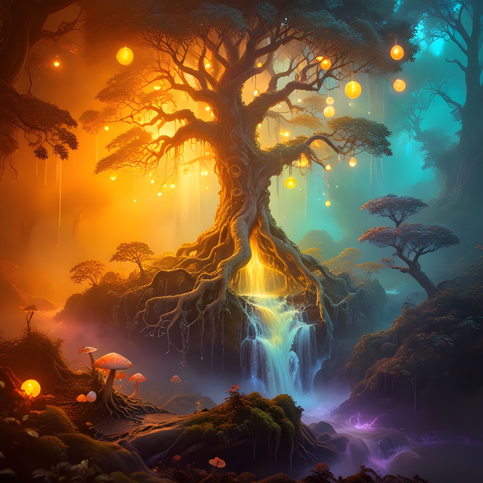 Spring of Yggdrasil  by @Pwatopus