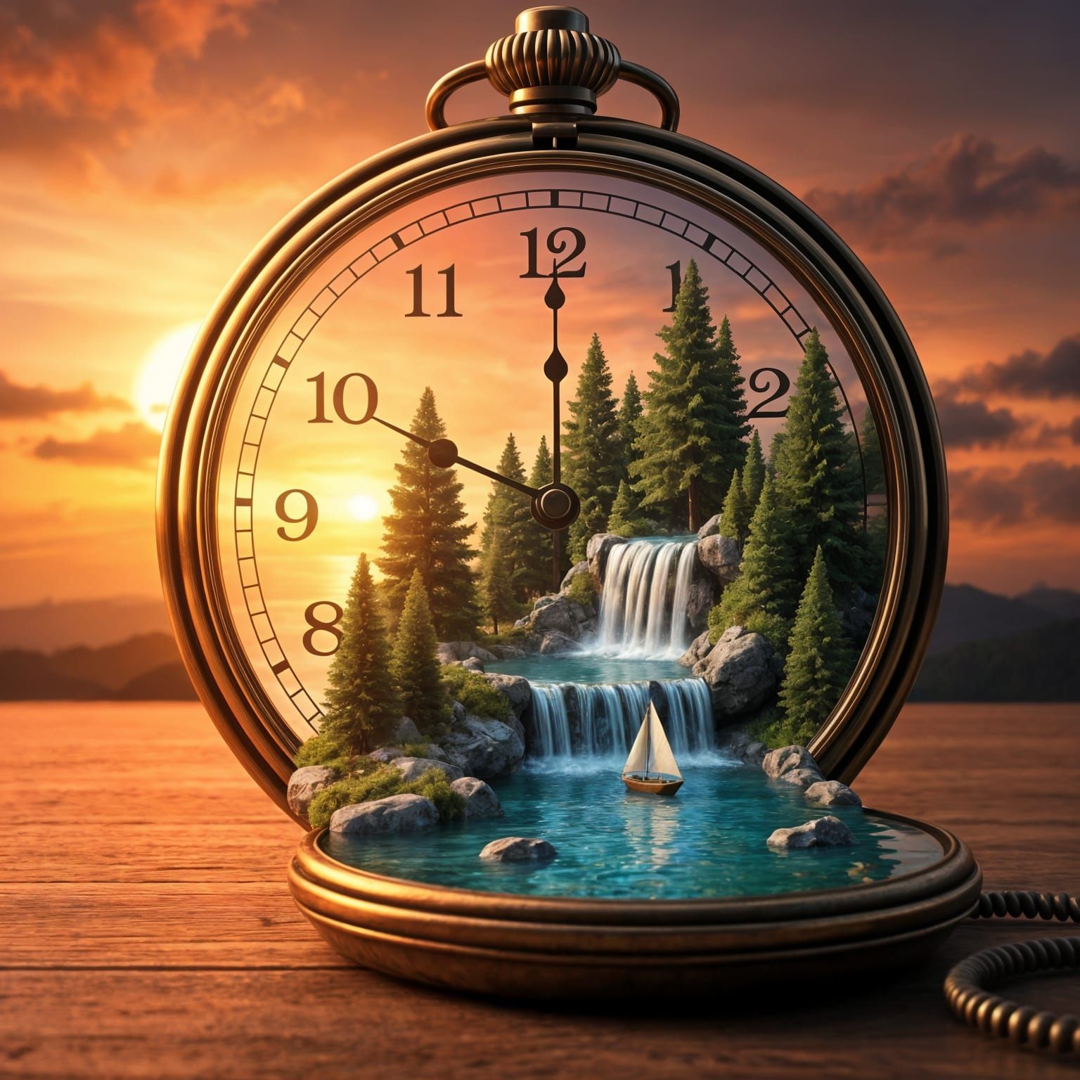 Surreal Pocket Watch  by @Feel The Tiger 