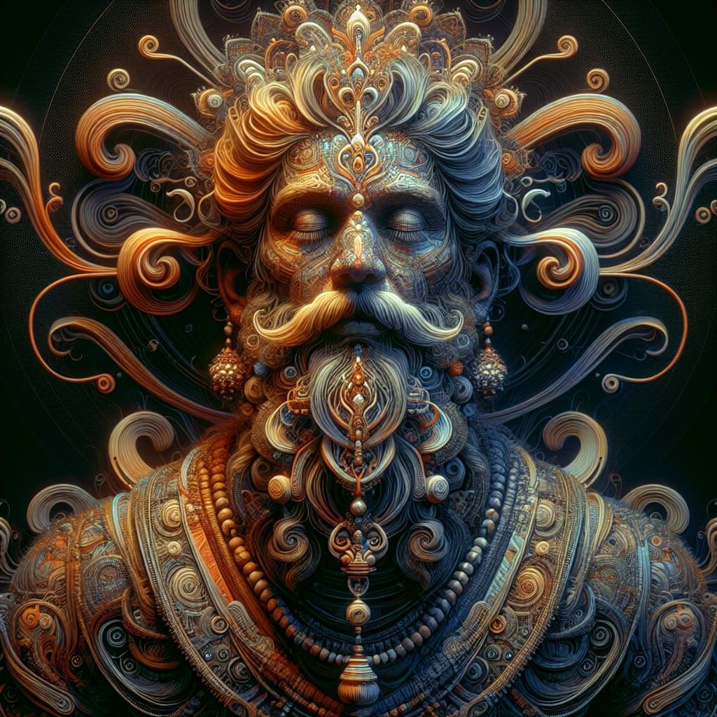 Sadhu in deep samadhi 