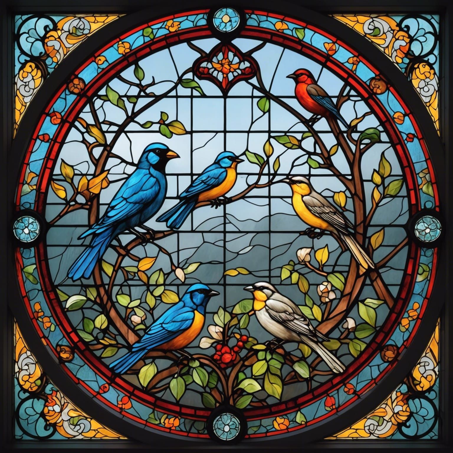 Stained glass  by @Fuchsia23