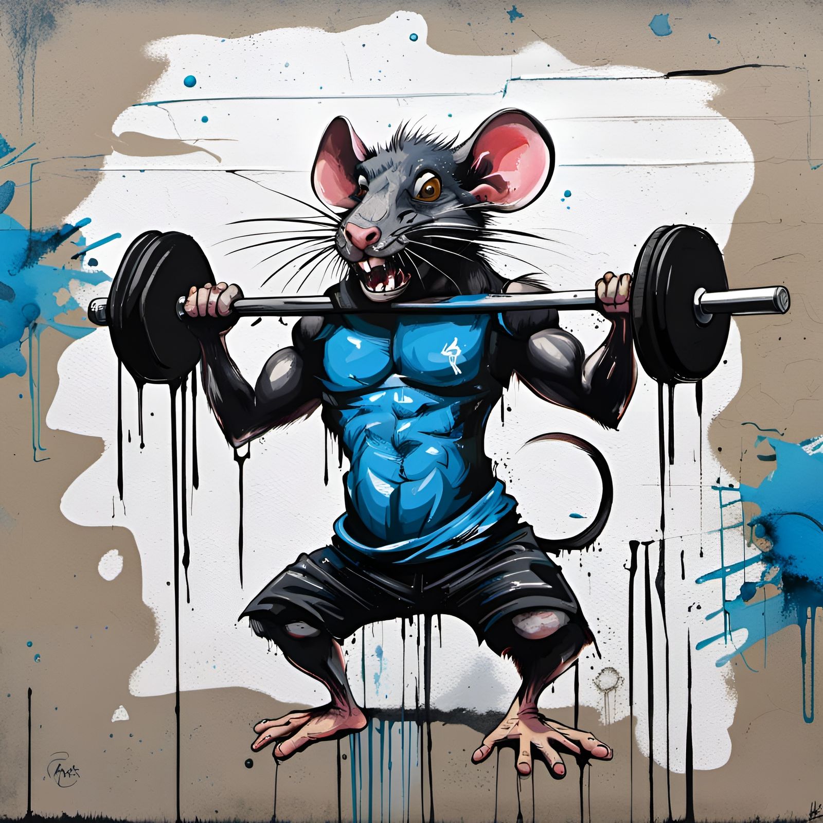 Gym Rat 🐀💪🏻 : r/midjourney