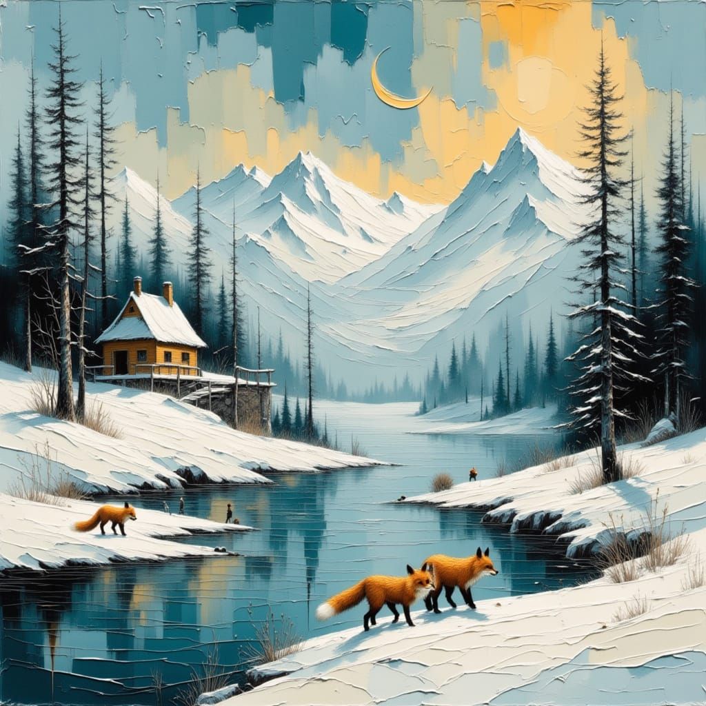 Evolution of an Alaskan Landscape  - my original art was seed - Start Image 1