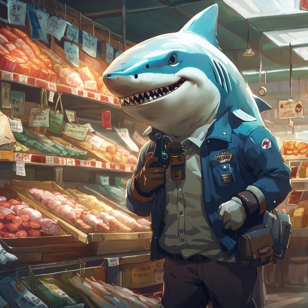 'Shark' the fishmonger