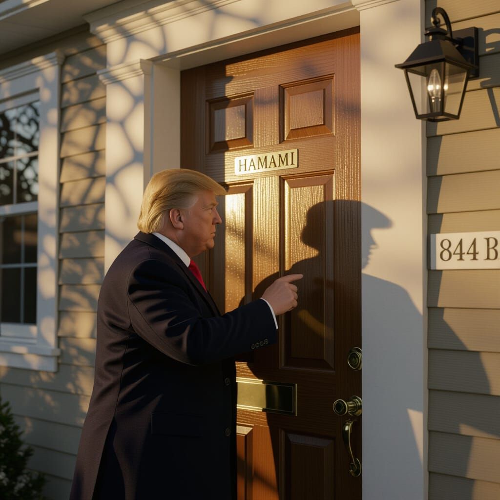 Donald Trump Knocks on Hamami Family Door