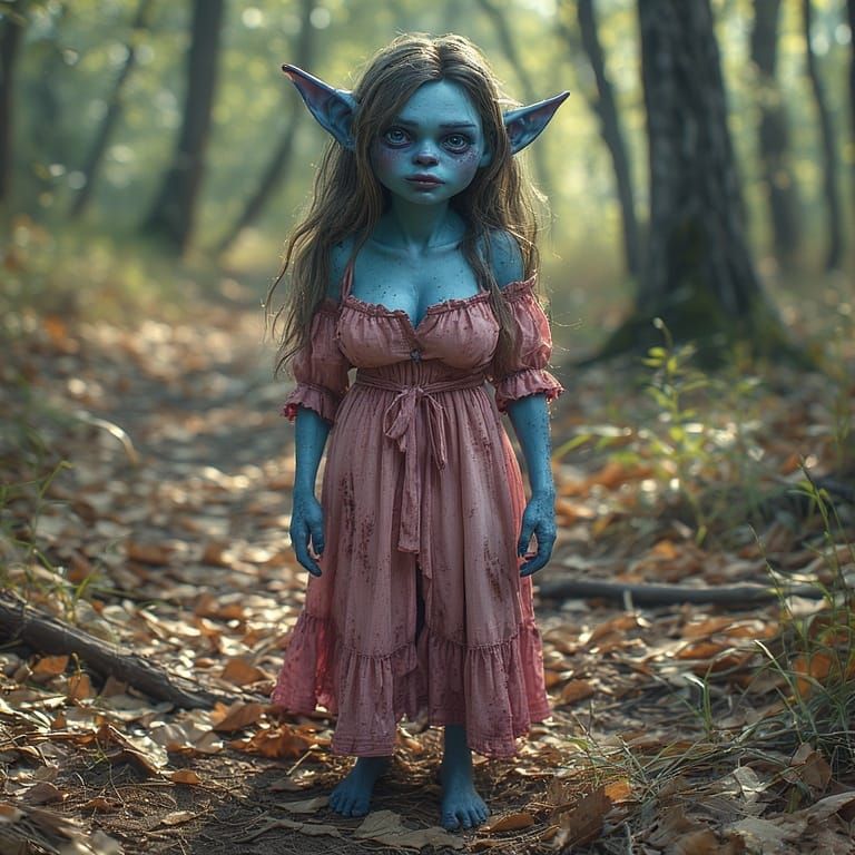 Blue Goblin Girl