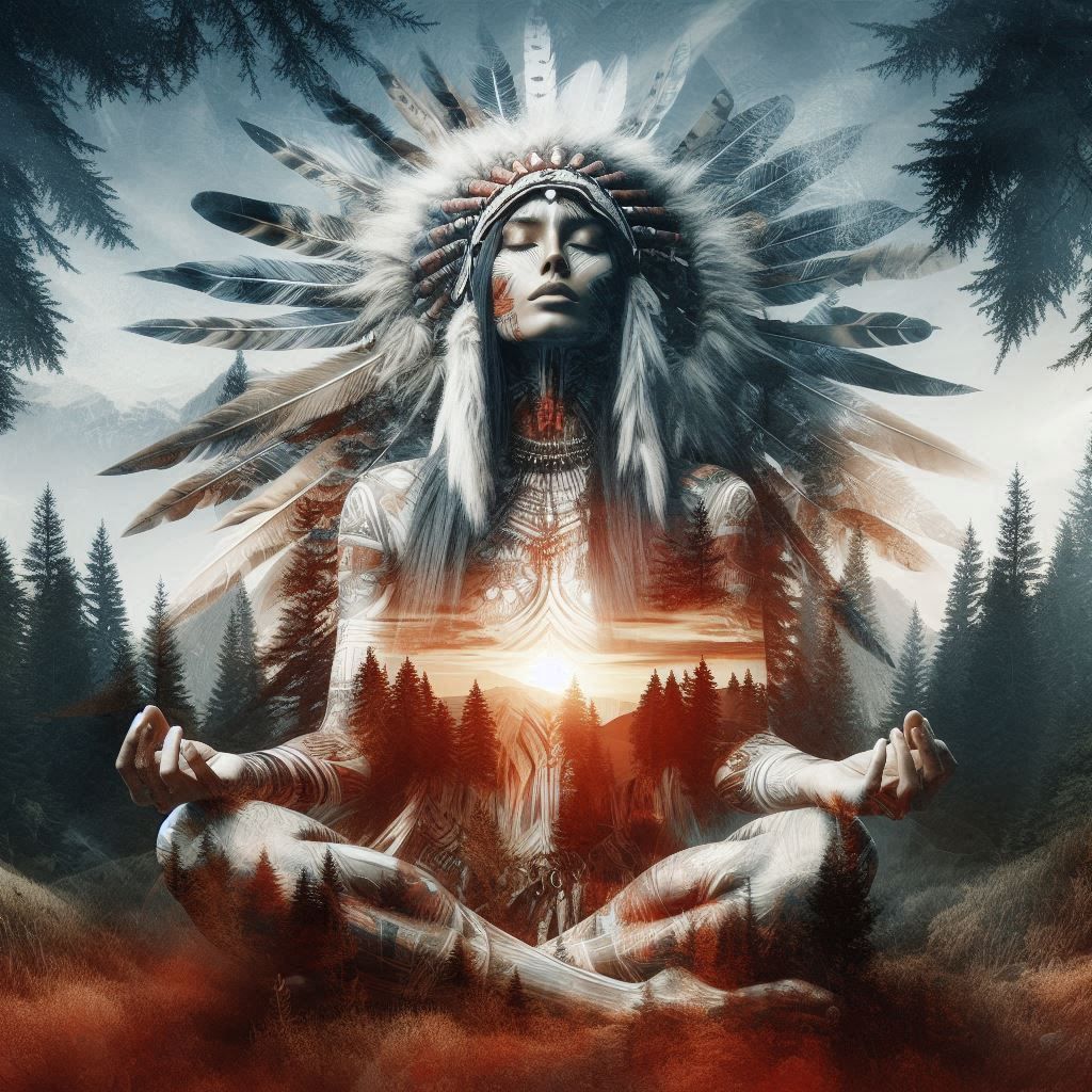 double exposure beautiful Spirit Guide