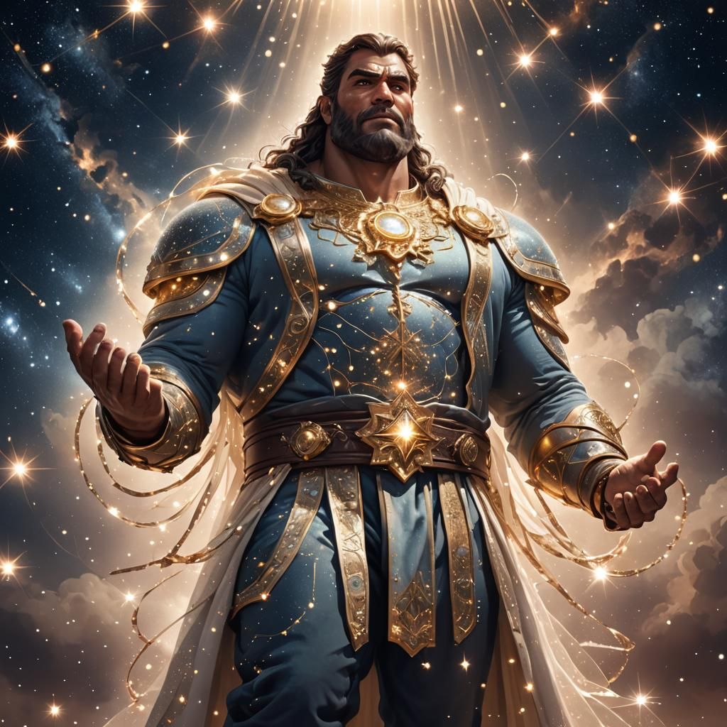 Amighty big and strong man