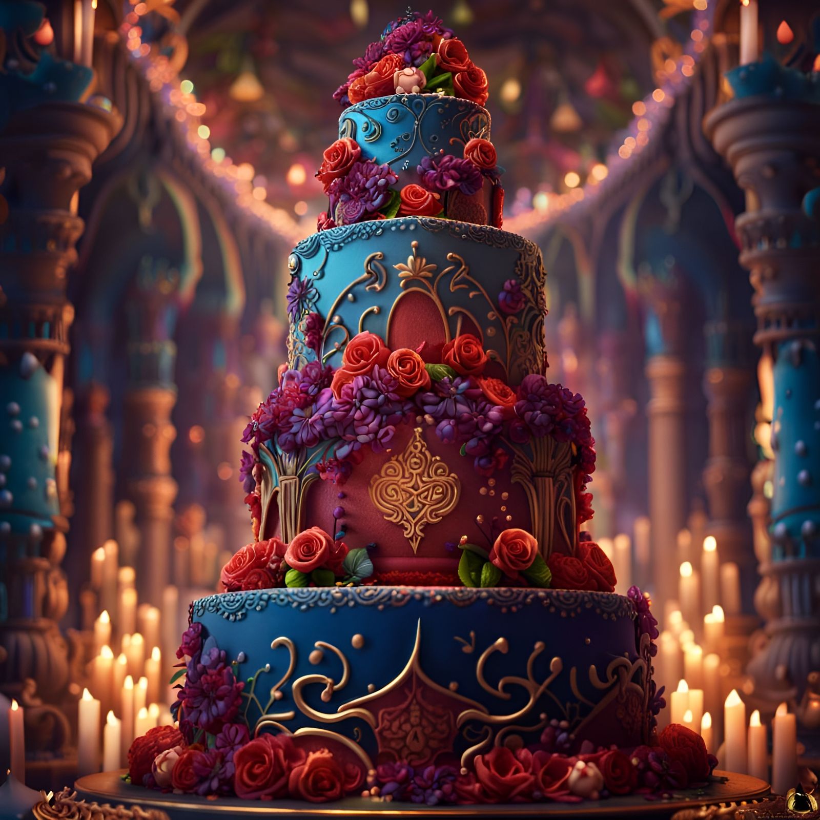 Luscious Wedding Cake  by @Tyrannical Nova