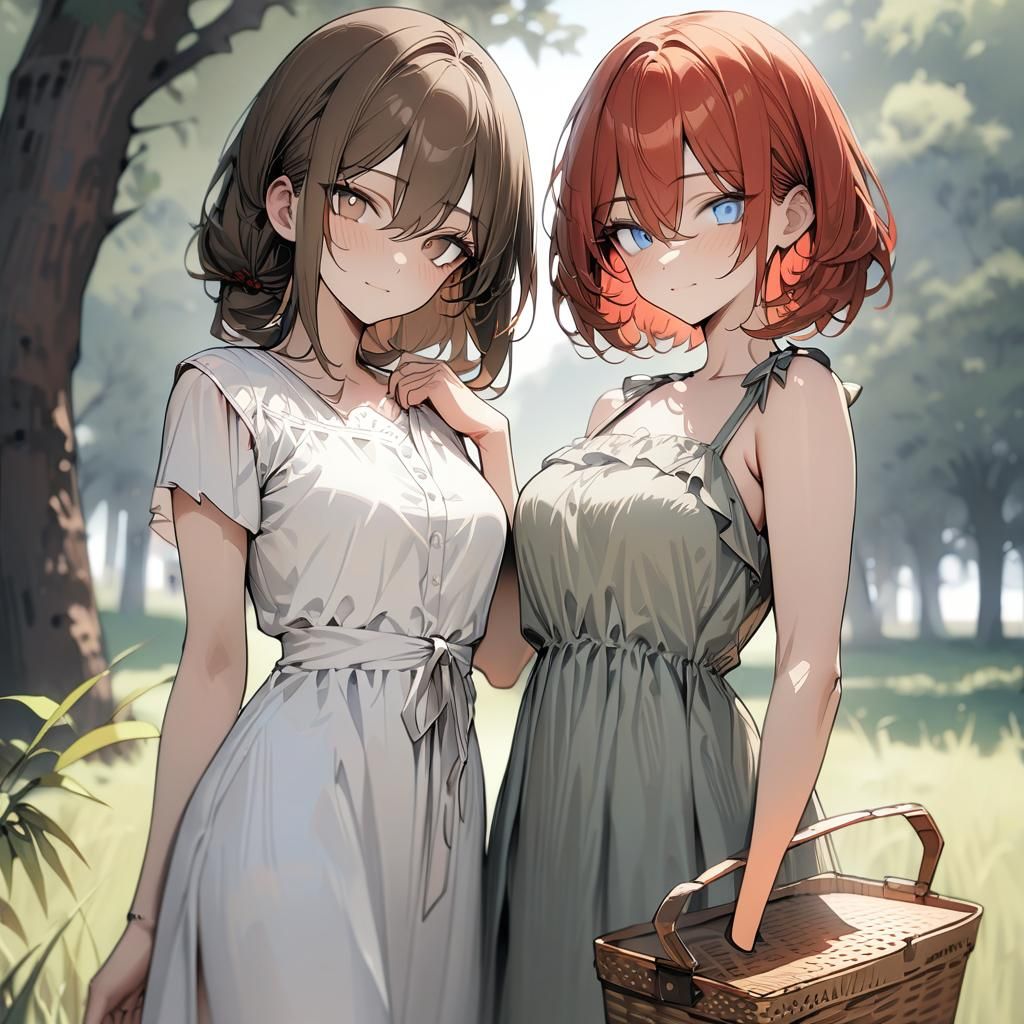 Miyeon and Cherrie Going on a Picnic