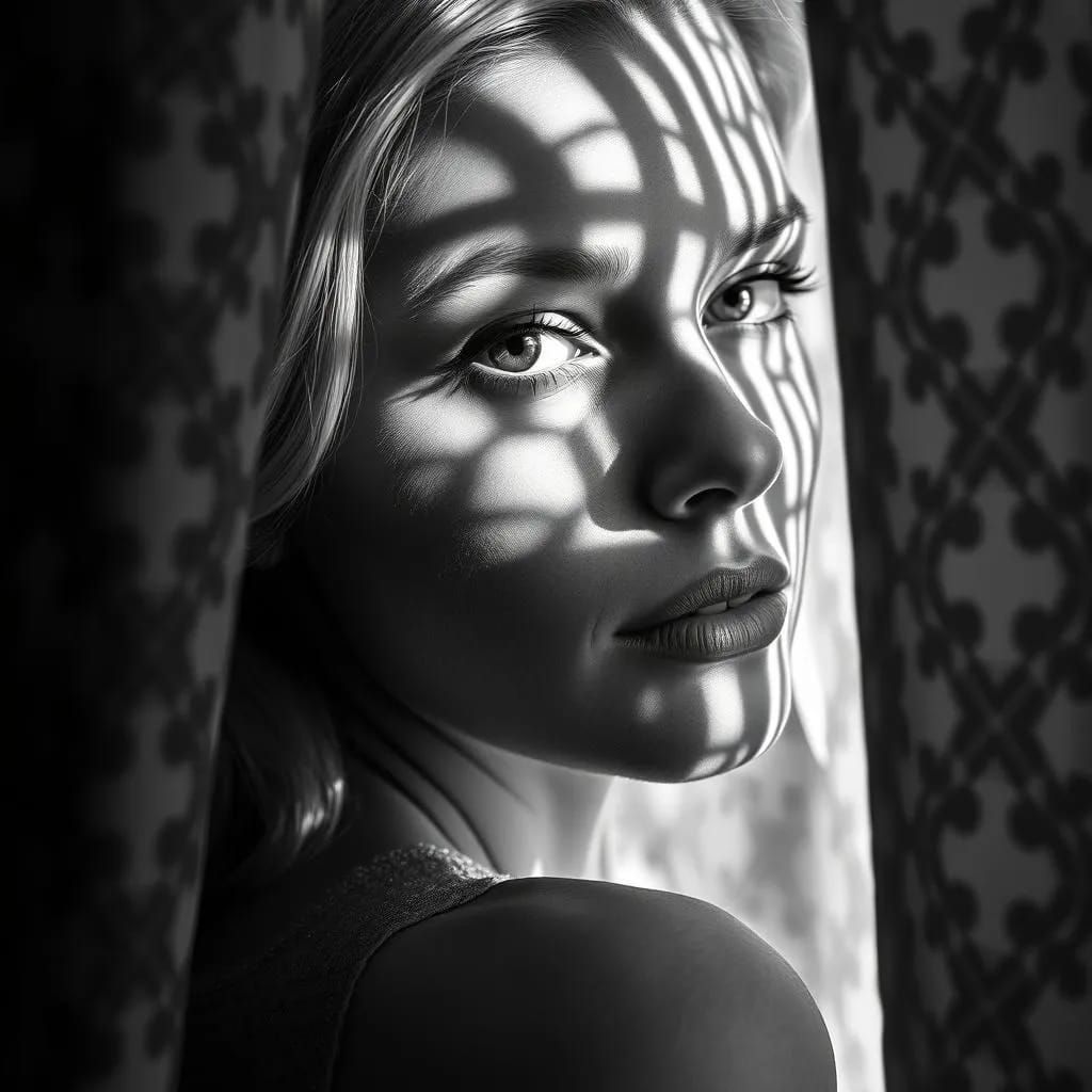 Portrait of a Woman in Light and Shadow  by @MyWayNator