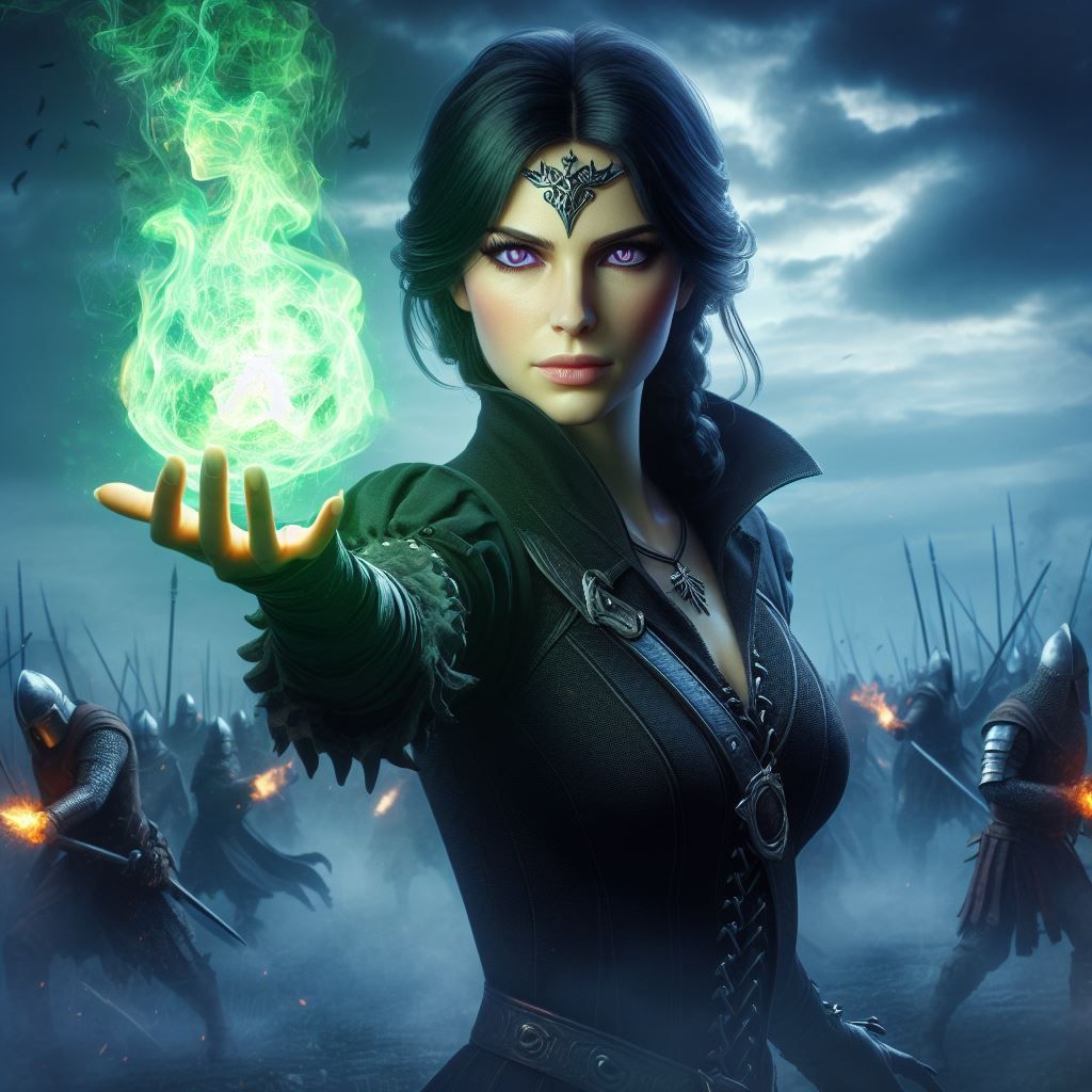 Yennefer (green fire variant)