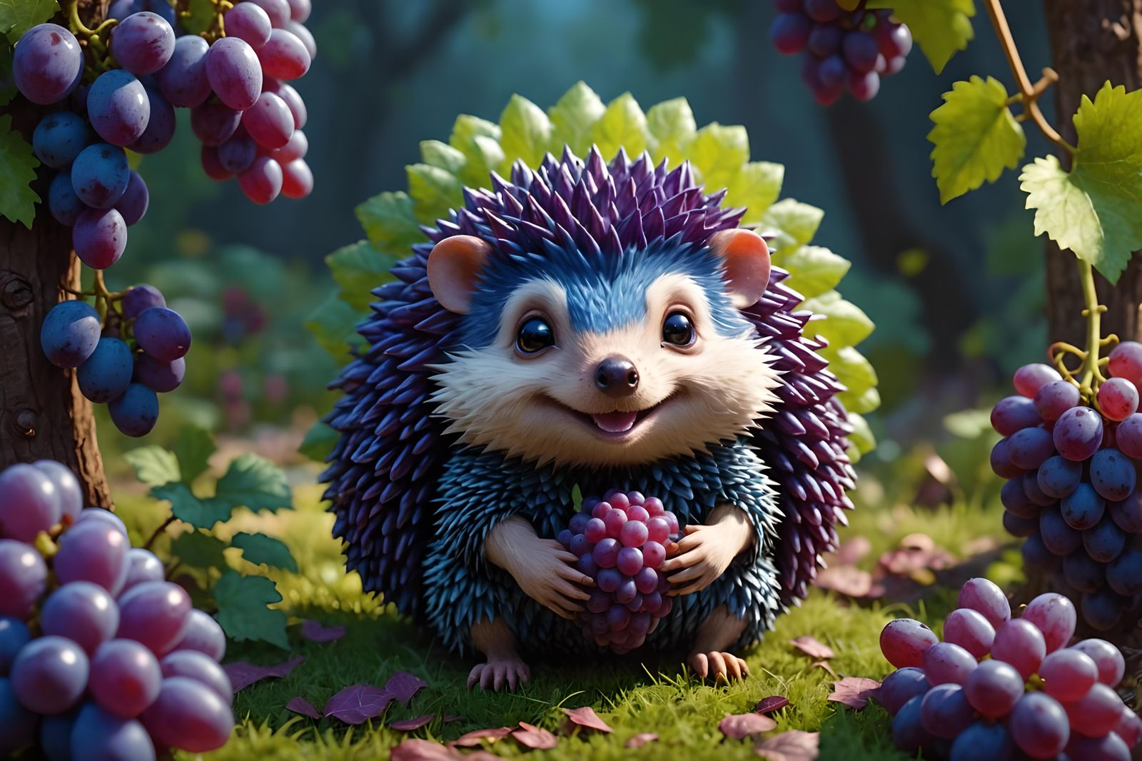 Grape Hedgehog