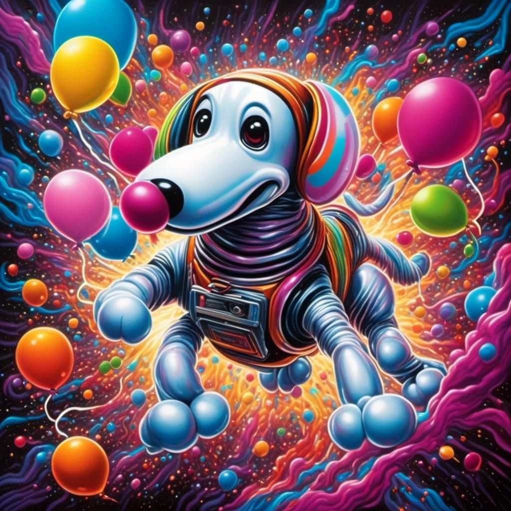  Balloon dog in Space