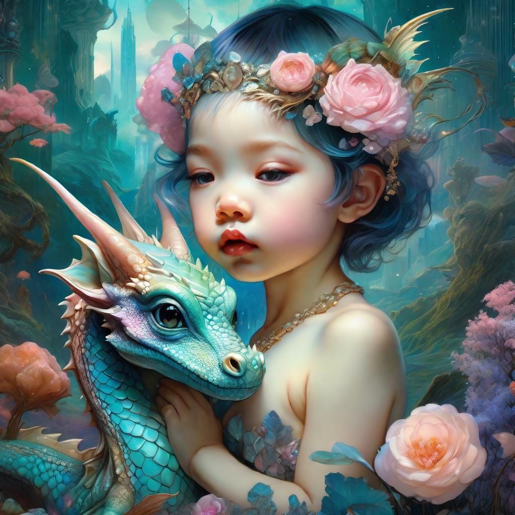 The Dragon and the Princess - AI Generated Artwork - NightCafe Creator