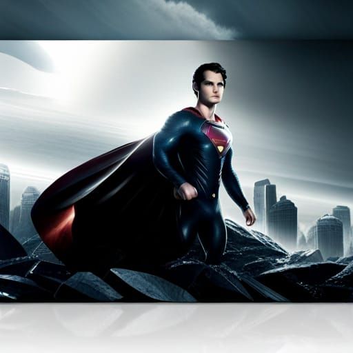 Superman man of steel film poster