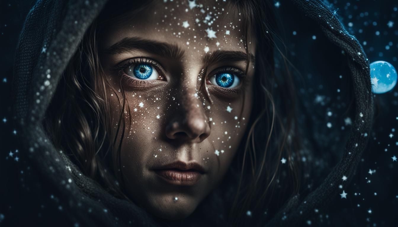 Stars in Blue Eyes  by @Sejr Uller