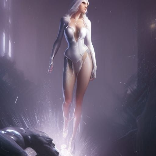 The White Queen - Emma Frost glitter skin.